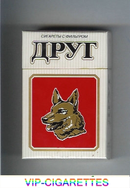 Drug T white and red cigarettes hard box