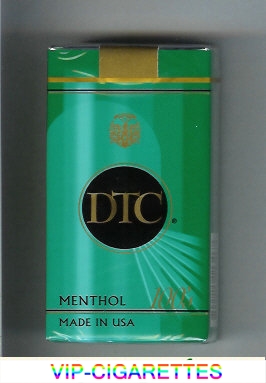 DTC Menthol 100s cigarettes soft box