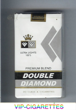 Double Diamond Premium Blend Ultra Lights 100s cigarettes soft box