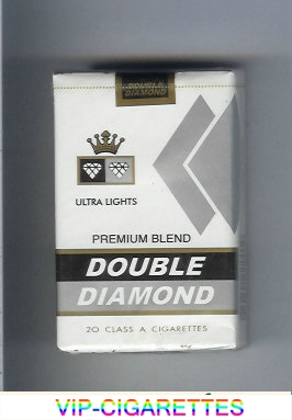 Double Diamond Premium Blend Ultra Lights cigarettes soft box