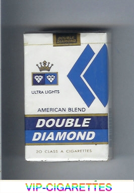 Double Diamond American Blend Ultra Lights cigarettes soft box