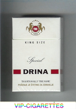 Drina Special cigarettes hard box