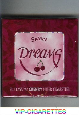 Dreams Sweet Cherry Filter cigarettes wide flat hard box