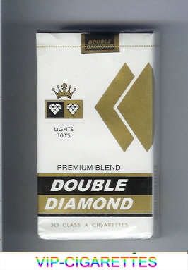 Double Diamond Premium Blend Lights 100s cigarettes soft box