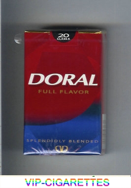 Doral Splendidly Blended Full Flavor cigarettes soft box