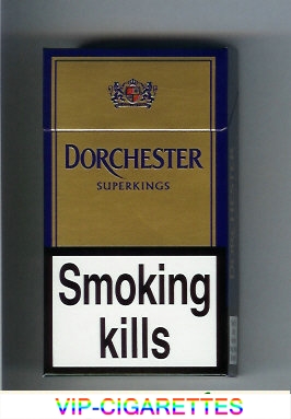 Dorchester gold Super Kings 100s cigarettes hard box