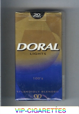 Doral Splendidly Blended Lights 100s cigarettes soft box