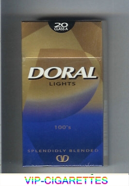 Doral Splendidly Blended Lights 100s cigarettes hard box