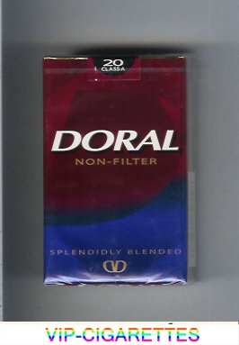 Doral Splendidly Blended Non-Filter cigarettes soft box