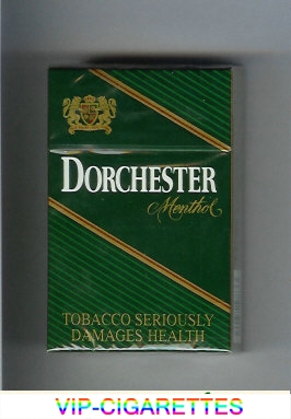 Dorchester Menthol green hard box cigarettes