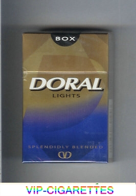 Doral Splendidly Blended Lights cigarettes hard box