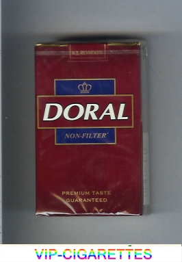 Doral Premium Taste Guaranteed Non-Filter cigarettes soft box