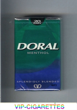 Doral Splendidly Blended Menthol cigarettes soft box