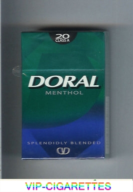 Doral Splendidly Blended Menthol cigarettes hard box