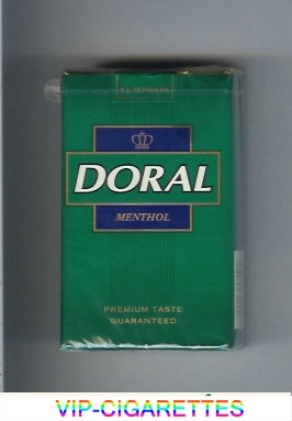 Doral Premium Taste Guaranteed Menthol cigarettes soft box