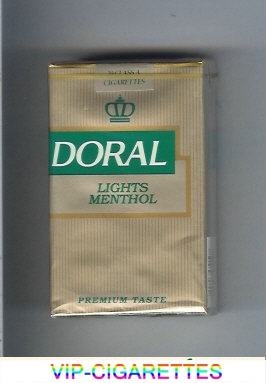 Doral Premium Taste Lights Menthol cigarettes soft box