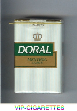 Doral Menthol Lights cigarettes soft box