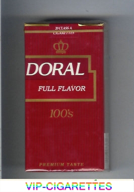 Doral Premium Taste Full Flavor 100s cigarettes soft box