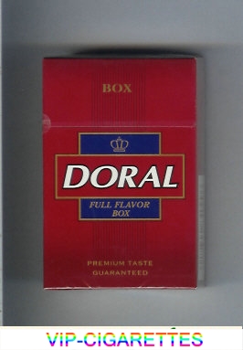 Doral Premium Taste Guaranteed Full Flavor cigarettes hard box