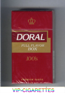 Doral Premium Taste Full Flavor 100s cigarettes hard box