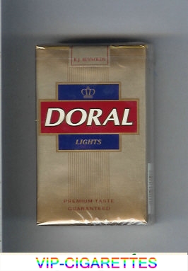Doral Premium Taste Guaranteed Lights cigarettes soft box