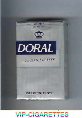 Doral Premium Taste Ultra Lights cigarettes soft box