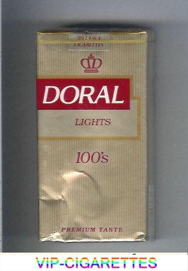 Doral Premium Taste Lights 100s cigarettes soft box