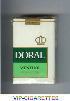 Doral Filter Lights Menthol cigarettes soft box