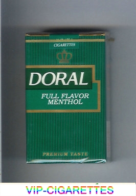 Doral Premium Taste Full Flavor Menthol cigarettes soft box