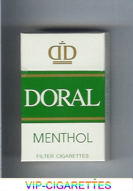 Doral Menthol cigarettes hard box