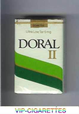 Doral II Menthol cigarettes soft box