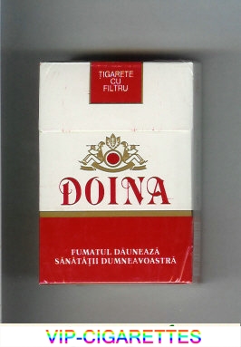 Doina white and red cigarettes hard box