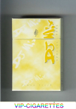 DJ Mix Special Feel Lemon Fresh Lights yellow cigarettes hard box