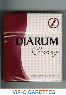 Djarum Cherry 90s cigarettes wide flat hard box