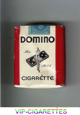 Domino The Mild Cigarette white and red cigarettes soft box
