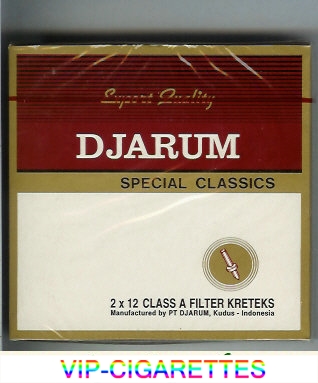 Djarum Special Classics 100s cigarettes hard box