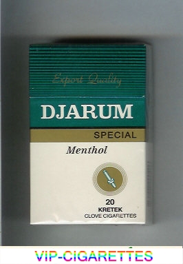 Djarum Special Menthol cigarettes hard box