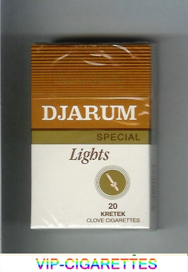Djarum Special Lights cigarettes hard box