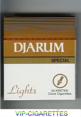 Djarum Special Lights 90s cigarettes wide flat hard box