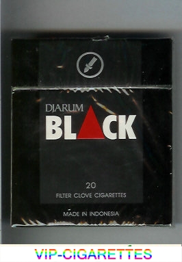 Djarum Black 90s cigarettes wide flat hard box