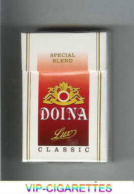 Doina Lux Classic Special Blend white and red cigarettes hard box