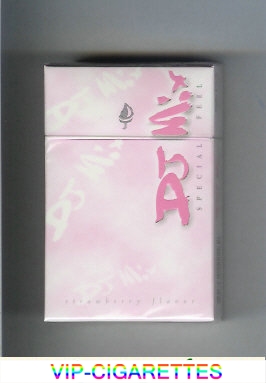 DJ Mix Special Feel Strawberry Flavor Lights pink cigarettes hard box