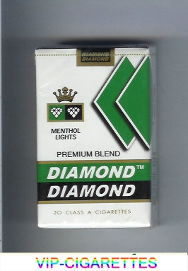 Diamond Diamond Premium Blend Menthol Lights cigarettes soft box