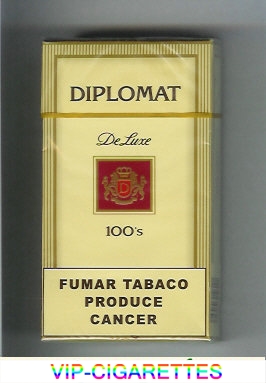 Diplomat De Luxe 100s cigarettes hard box