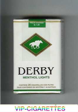 Derby Menthol Lights cigarettes soft box