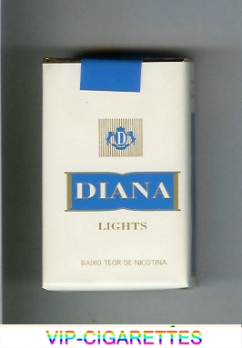 Diana Lights cigarettes soft box