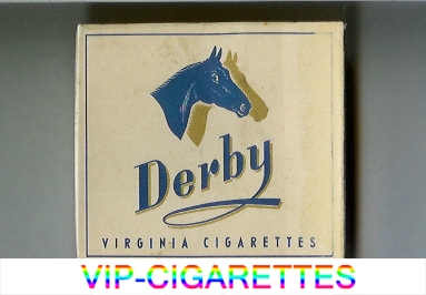 Derby Virginia cigarettes wide flat hard box