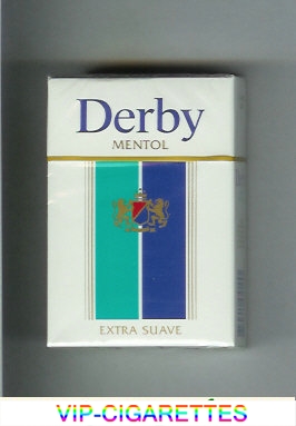 Derby Menthol Extra Suave cigarettes hard box