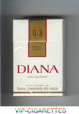 Diana Special Blend cigarettes hard box