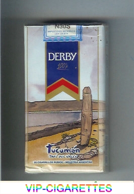 Derby Tucuman 100s cigarettes soft box